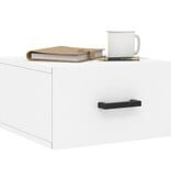 VidaXL Nachtkastjes 2 st wandgemonteerd 35x35x20 cm wit