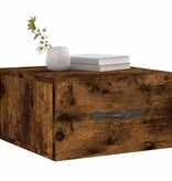 VidaXL Nachtkastjes 2 st wandgemonteerd 35x35x20 cm gerookt eikenkleur