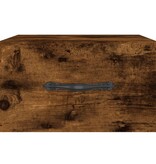 VidaXL Nachtkastje wandgemonteerd 35x35x20 cm gerookt eikenkleurig