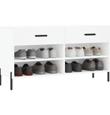 VidaXL Schoenenbank 102x35x55 cm bewerkt hout wit