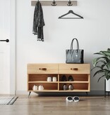 VidaXL Schoenenbank 102x35x55 cm bewerkt hout sonoma eikenkleurig