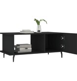 VidaXL Salontafel 90x50x40 cm bewerkt hout zwart