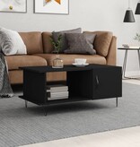 VidaXL Salontafel 90x50x40 cm bewerkt hout zwart