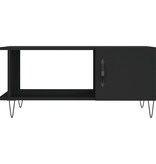 VidaXL Salontafel 90x50x40 cm bewerkt hout zwart