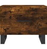 VidaXL Salontafel 50x50x40 cm bewerkt hout gerookt eikenkleurig