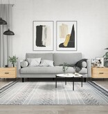 VidaXL Salontafels 2 st 50x50x40 cm bewerkt hout sonoma eikenkleurig