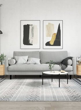 VidaXL Salontafels 2 st 50x50x40 cm bewerkt hout sonoma eikenkleurig