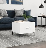 VidaXL Salontafel 50x50x40 cm bewerkt hout wit