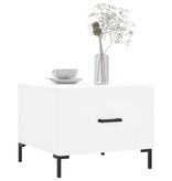 VidaXL Salontafel 50x50x40 cm bewerkt hout wit