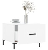 VidaXL Salontafel 50x50x40 cm bewerkt hout wit