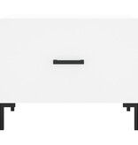 VidaXL Salontafel 50x50x40 cm bewerkt hout wit