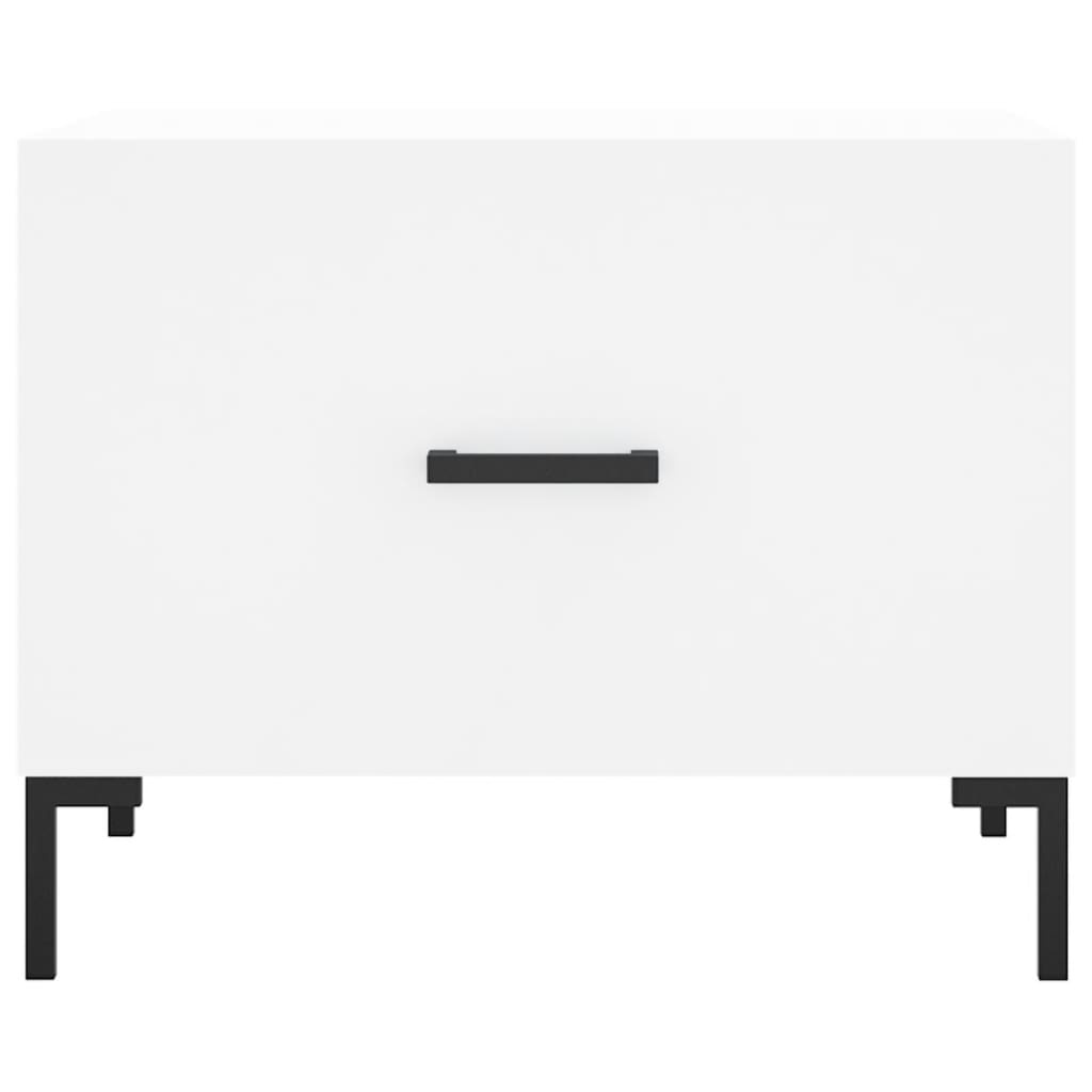 VidaXL Salontafel 50x50x40 cm bewerkt hout wit