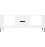 VidaXL Salontafel 102x50x40 cm bewerkt hout hoogglans wit
