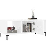 VidaXL Salontafel 102x50x40 cm bewerkt hout hoogglans wit