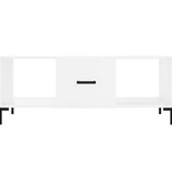 VidaXL Salontafel 102x50x40 cm bewerkt hout hoogglans wit