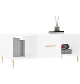 VidaXL Salontafel 102x50x40 cm bewerkt hout wit