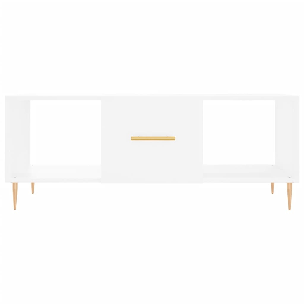 VidaXL Salontafel 102x50x40 cm bewerkt hout wit