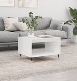 VidaXL Salontafel 60x50x40 cm bewerkt hout wit