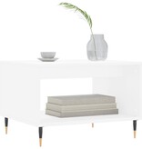 VidaXL Salontafel 60x50x40 cm bewerkt hout wit