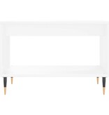VidaXL Salontafel 60x50x40 cm bewerkt hout wit