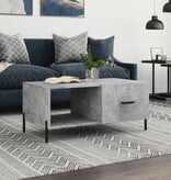 VidaXL Salontafel 90x50x40 cm bewerkt hout betongrijs