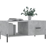 VidaXL Salontafel 90x50x40 cm bewerkt hout betongrijs