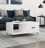 VidaXL Salontafel 90x50x40 cm bewerkt hout wit