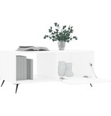 VidaXL Salontafel 90x50x40 cm bewerkt hout wit