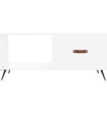 VidaXL Salontafel 90x50x40 cm bewerkt hout wit