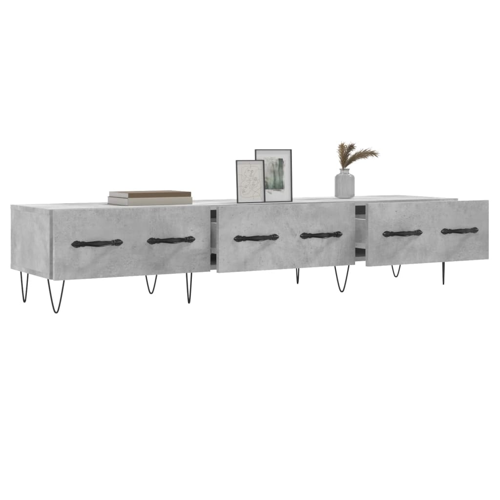 VidaXL Tv-meubel 150x36x30 cm bewerkt hout betongrijs