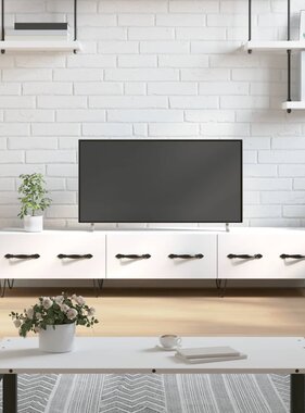 VidaXL Tv-meubel 150x36x30 cm bewerkt hout wit