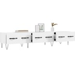 VidaXL Tv-meubel 150x36x30 cm bewerkt hout wit