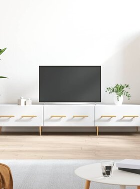 VidaXL Tv-meubel 150x36x30 cm bewerkt hout wit