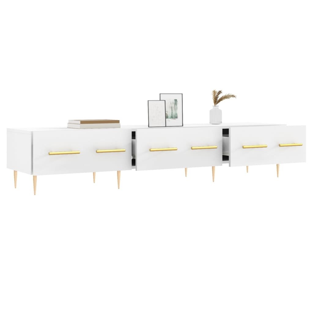 VidaXL Tv-meubel 150x36x30 cm bewerkt hout wit