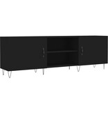 VidaXL Tv-meubel 150x30x50 cm bewerkt hout zwart