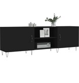 VidaXL Tv-meubel 150x30x50 cm bewerkt hout zwart