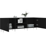 VidaXL Tv-meubel 150x30x50 cm bewerkt hout zwart