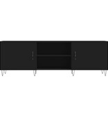 VidaXL Tv-meubel 150x30x50 cm bewerkt hout zwart