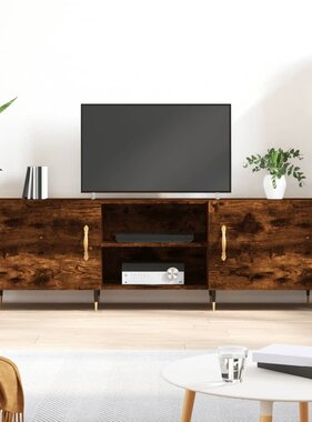 VidaXL Tv-meubel 150x30x50 cm bewerkt hout gerookt eikenkleurig