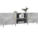 VidaXL Tv-meubel 150x30x50 cm bewerkt hout betongrijs
