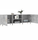 VidaXL Tv-meubel 150x30x50 cm bewerkt hout betongrijs