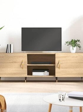 VidaXL Tv-meubel 150x30x50 cm bewerkt hout sonoma eikenkleurig