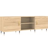 VidaXL Tv-meubel 150x30x50 cm bewerkt hout sonoma eikenkleurig