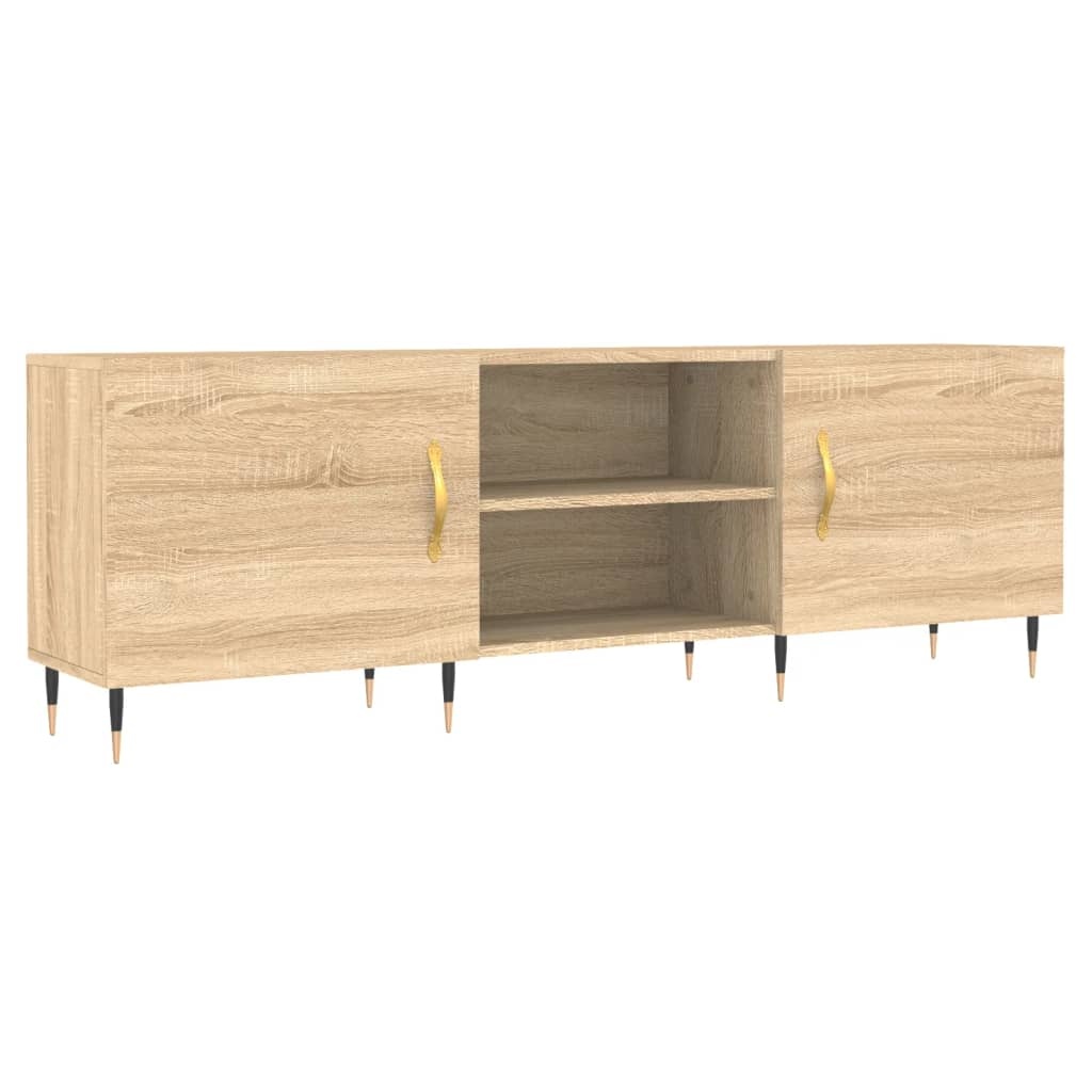 VidaXL Tv-meubel 150x30x50 cm bewerkt hout sonoma eikenkleurig