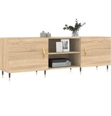 VidaXL Tv-meubel 150x30x50 cm bewerkt hout sonoma eikenkleurig