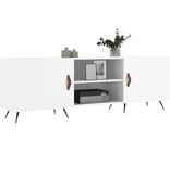 VidaXL Tv-meubel 150x30x50 cm bewerkt hout hoogglans wit