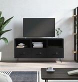 VidaXL Tv-meubel 102x36x50 cm bewerkt hout zwart