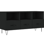 VidaXL Tv-meubel 102x36x50 cm bewerkt hout zwart