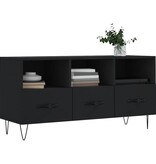 VidaXL Tv-meubel 102x36x50 cm bewerkt hout zwart