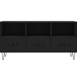 VidaXL Tv-meubel 102x36x50 cm bewerkt hout zwart